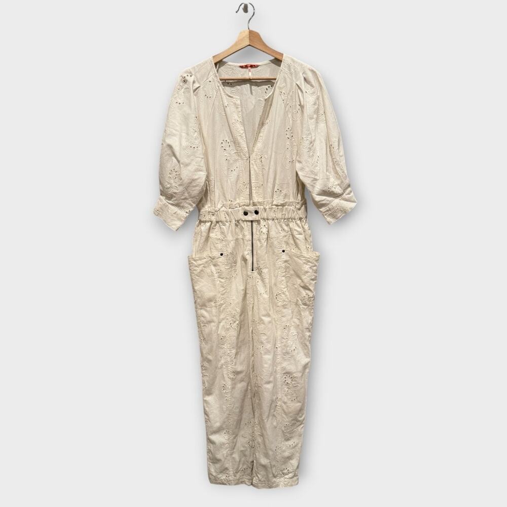 NEW Free People Loving You Cotton Jumpsuit Size Medium - Picture 6 of 13